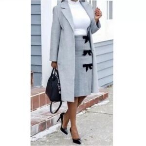 J. Crew Gray wool skirt